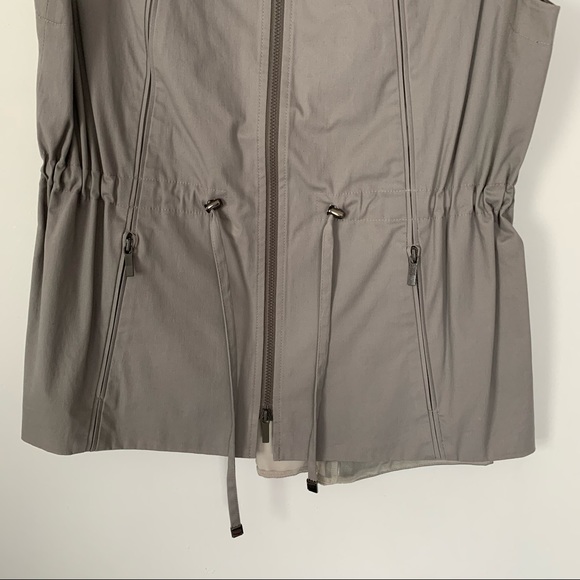 LAFAYETTE 148 NEW YORK Two Tone Drawstring Cinch Waist Utility Vest - Picture 3 of 12